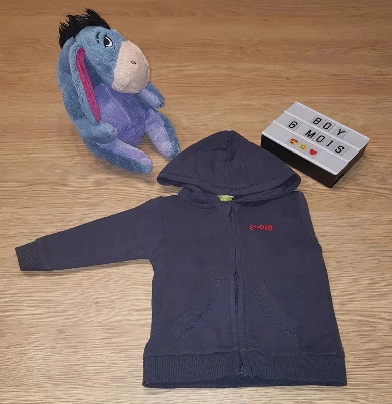 Gilet zippé 6 mois